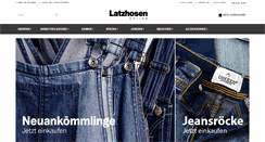 Desktop Screenshot of latzhosen-online.com